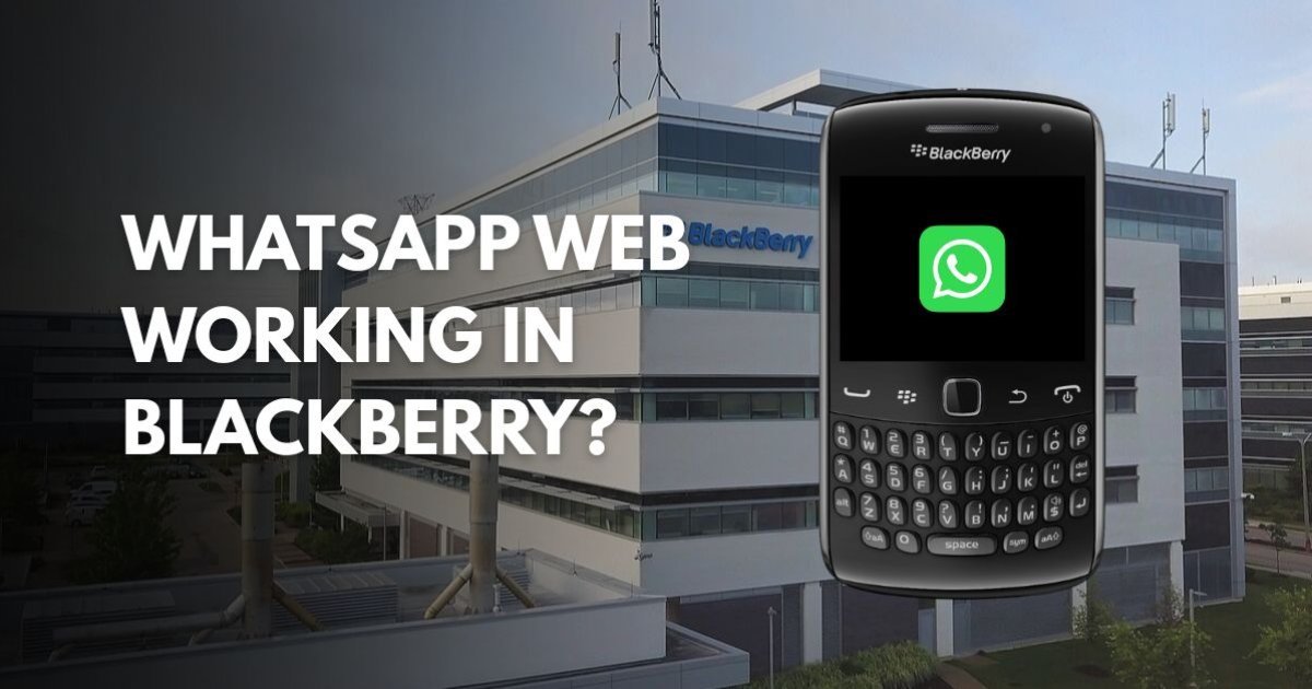 WhatsApp Web on BlackBerry